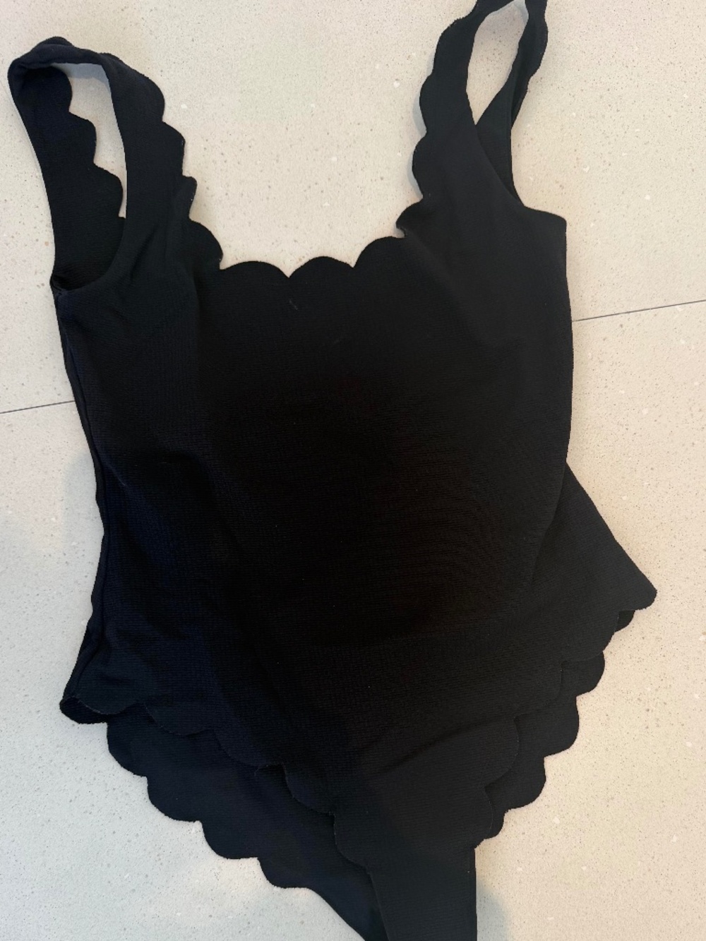 Marysia Black Scalloped full piece